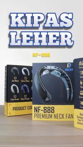 KIPAS ANGIN LEHER LISTRIK PREMIUM NF-888 PORTABLE 4000 mAh LAYAR DIGITAL DENGAN ES PORSELAIN EXTRA DINGIN TAHAN LAMA
