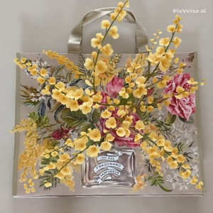 Limited Edition Fragonard 100th Anniversary Large Tote Floral Bag by Senteurs de Provence since 2004.