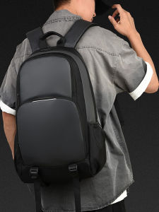 2025 New Mens Large Capacity Computer Backpack Multi-Functional Commuter Travel Shoulder Bag Casual Simple Style Polyester Material