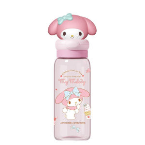 XW | X&W Sanrio 550ml Childrens Water Cup Cute Kuromi My Melody Plastic Space Cups BPA Free Portable Summer Outdoor Cold Drink Cup