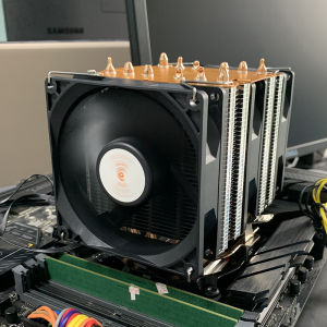 6Heatpipes Quạt Tản Nhiệt CPU Im Lặng 4PIN RGB Cho Intel LGA 1150 1151 1155 1200 1700 2011 X79 X99 AM3 AM4 AM5 PC Tản Nhiệt Tích Hợp