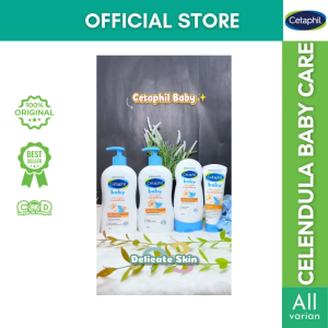 CETAPHIL Baby With Organic Calendula | Diaper Daily Lotion Cream  Wash n Shampoo Babys