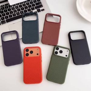 Ốp Lưng Từ Tính Chất Lượng Cao 1:1 Dành Cho iPhone 17/16/15/14/13 Pro Max Công Nghệ Dệt Khí Chính Hãng Chống Rơi Tương Thích Với Magsafe