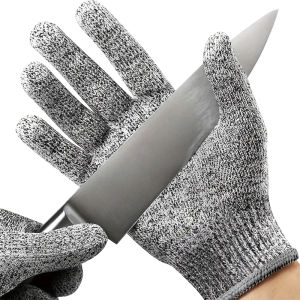 1 Pair Cut Resistant Gloves Food Grade Safety Cutting Gloves Level 5 Protection Supplies Gardening Garden Labor Protection Glove