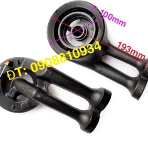 Điếu bếp ga gang đôi 100mm / đầu đốt bếp gas đôi âm duong