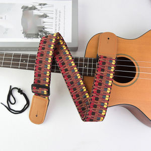  Ukulele Straps Adjustable Ukulele Shoulder Strap Thicken Knit for Children Soprano Concert Tenor Baritone String Instruments