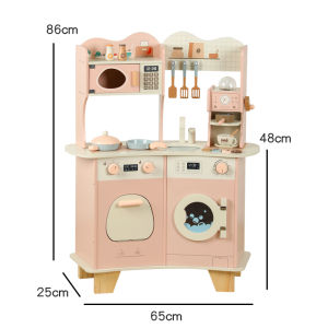Kids Pretend Play Wooden Kitchen Set