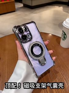 เคส OPPO Reno 13 14 5G OPPO Reno 13 14 Pro 5G เคส OPPO Reno 14F 13F โทรศัพท์แม่เหล็กกรอบโทรศัพท์ป้องกันกล้องเคสซิลิโคนแบบนิ่มกันกระแทกและมีขาตั้ง