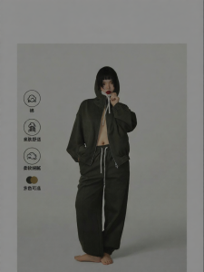 Cotton Hoodie Drawstring Tracksuit