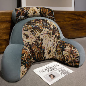 Sunflower Bedside Soft Cushion Sofa Pillow Seat Lumbar Support Pillow Large Backrest Reading Pillow for Bed Back Cushion Cojines