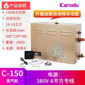 Carnalu Sauna Steam Generator Bathroom Home Use Steam Room Machine Fitness Health Care Equipment Sport Yoga Leisure Goods