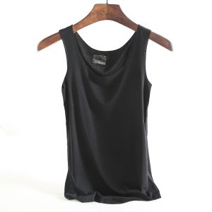 Modal Seamless Camisole Womens Summer Knitting Ice Silk Bottoming Shirt Plus Size Inner Wear Outer Wear Pure Color Sleeveless Tops