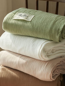 A-class หนาขึ้น Double-layer Pure ผ้าฝ้าย ผ้าปูที่นอนผ้านวมปลอกหมอนชุดสําหรับหอพักนักเรียนในจีนแผ่นดินใหญ่