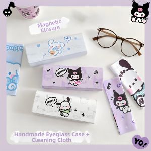 ANJIESHUN | Child-friendly Durable Magnetic Eyeglasses Case