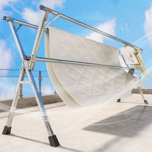 ZHIZHOU | Retractable Foldable Stainless Steel Clothes Drying Rack