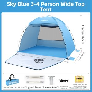 KENPUAZ | Sun Protection Rainproof Portable Large Space Tent