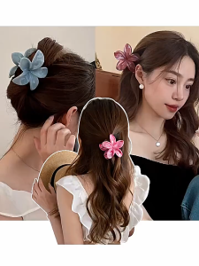 🔥IVY Marble Patterned Egg Flower Hair Claw Clip Sweet Hair Clip Fresh Summer High-end Shark Clip