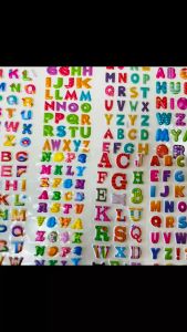 Sticker 3D nổi hoạt hình BẢNG CHỮ CÁI ABC hình dán trang trí dễ thương cho bé trai bé gái (được lựa mẫu)