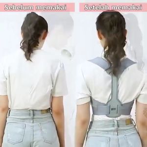 Light & House Sabuk Anti Bungkuk Atasi Membungkuk Bongkok Sabuk Penyangga Punggung Penegak Postur Badan Belt Support Posture Penyangga Tulang Belakang Penegak Punggung COD Pengiriman Cepat