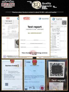 Handcrafted Pure Titanium Wok Double Ear Non-coated round Bottom Home Use Cooking Utensil Rustproof Less Oil Smoke Easy Cleaning