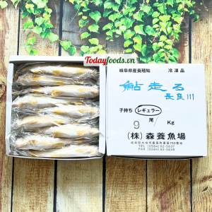 (CHỈ GIAO HCM) Cá Hương AYU Nhật Bản CÓ TRỨNG / KHÔNG TRỨNG (size 9 con) 1KG (đông lạnh)