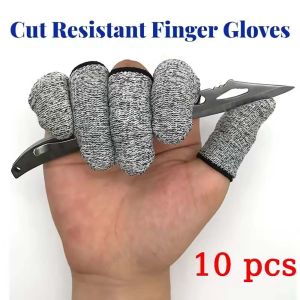 10Pcs Anti-cut Finger Protector Finger Cover Kitchen Tool Thumb Knife Picker Finger Cover F Protection Cutting Finger Gadgets