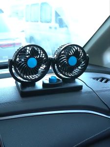 Kipas Angin Mobil Dua Kepala Double Head Fan Kipas Mobil Pick Up Truk Bus 12V-24V