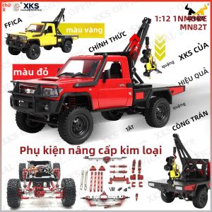 Xe Điều Khiển Từ Xa XKS MN82T Tỷ Lệ 1:12 4 Bánh Dẫn Động Điều Khiển 2.4G Mô Hình Xe Tải Cần Cẩu Leo Núi Địa Hình Đồ Chơi Cho Trẻ Em Quà Giáng Sinh Chất Liệu Kim Loại & Nhựa