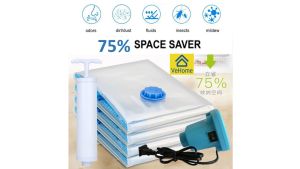 Vacuum Bag Space Saving Storage Bag Vacuum Storage Bag Reusable Vacuum Seal Bag Compression Bag Vacuum Electric Pump Vacuum Hand Pump 收纳袋 真空收纳袋