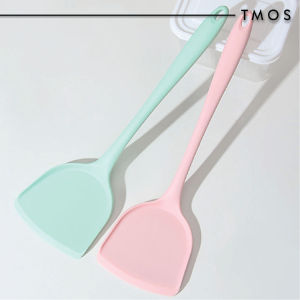 TMOS Silicone Spatula Heat Resistance Wok Frying Cooking Non Stick Kitchen Tools Hangable Utensils Cutlery Nordic Style Silikon Senduk Masak 炒菜硅胶锅铲