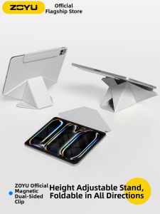 Zoyu | Magnetic Dual-side iPad Cover Slim & Bend-resistant Rotatable & Detachable Pen Slot