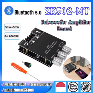 ZK-502MT 5.0 Bluetooth  HIFI Power Amplifier Digital Board Speaker Audio Class D Papan Modul