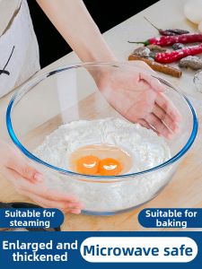 CRISTALGLASS | Non-Stick Heat-Resistant Kitchen Glass Bowl For Baking And Mixing