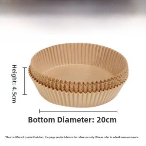 High Temperature Resistant Silicon Oil Paper Tray for Air Fryer Oven Baking 16cm 20cm Home Use Kitchen Cooking Utensils