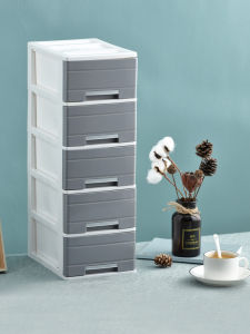 Multi-Layer Drawer Desktop Organizer Box Cosmetic Storage Cabinet Student Dormitory Family Arrangement Plastic Material Colorful
