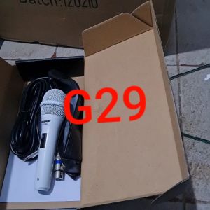 G29 WHITE MIC KABEL KARAOKE LEGENDARY DYNAMIC MIKROPON MIK MICROPHONE PUTIH CARDIOID MIKROPHONE MEET
