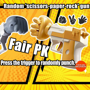 Fair guessing toy gun creative guessing toy game parent-child interaction rock paper scissors gun unique new and unique toy desktop game props