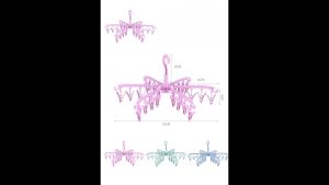 Hanger Clips 24 in 1/ Gantungan Jepit Jemur Kaos Kaki CD Bra -Unique Home Store
