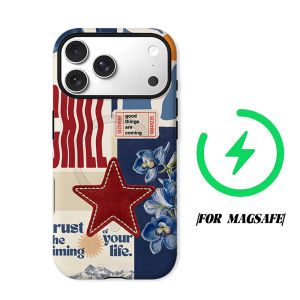 Vintage Collage Poster Phone Case for iPhone 18 17 16 15 14 13 12 11 Air Pro Max Plus Double-layer Cover