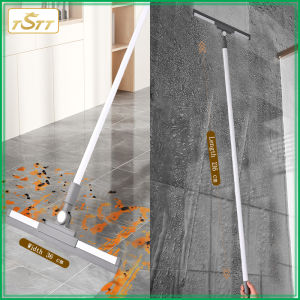 Upgraded Silicone Broom and Mop Multi-purpose Cleaner for Home Bathroom & Kitchen - Durable Silicone Scraper 136cm Extendable Handle Easy to Clean & Hang