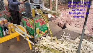 Máy ép mía 1 lần sạch nước khô bạ