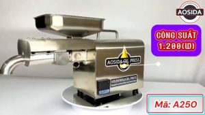 Máy ép dầu thực vật nóng và lạnh dùng trong gia đình thương hiệu Anh Quốc cao cấp AOSIDA A250 - Hàng Nhập Khẩu (Bảo hành 1 năm)