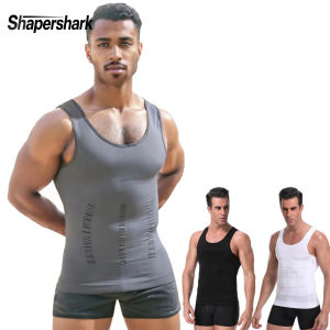 Mens Shapewear Slimming Body Corset Vest Shirt Compression Abdomen Tummy Belly Control Slim Waist Cincher Underwear Sports Vest