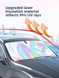 HELLOLEIBOO | Sun Protection Car Sunshade for Front Windshield Thickened