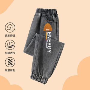Spring Autumn Boys Jeans Thin Model Middle Large Children Spring Fashionable Long Pants Childrens Clothing Kids Fashion