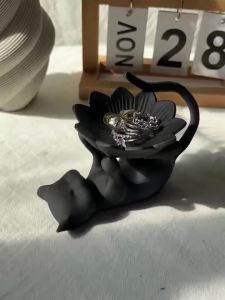 Khay Đựng Đồ Trang Sức Hình Phật Và Hoa Sen Phong Cách Gothic Tối Màu Chất Liệu Nhựa Dùng Làm Vật Dụng Trang Trí Bàn Làm Việc Trang Trí Nhà Cửa Cá Nhân Hóa