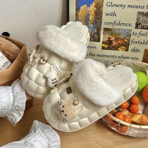 รองเท้าแตะผ้าฝ้ายแบบถอดได้ รองเท้าแตะผู้ชายและผู้หญิง ฤดูหนาว รองเท้าแตะในบ้าน รองเท้าแตะในร่ม รองเท้าแตะแบบหนาป้องกันการลื่น รองเท้าแตะแบบมีขนด้านนอก รองเท้าผ้าฝ้ายสำหรับกลางแจ้งในฤดูหนาว