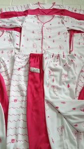 18Pcs Seri Pink Perlengkapan Baju Bayi Celana Bayi Baru Lahir Newborn Kado Gift Set Paket Kumplit Komplit 0-3 Bulan Premium