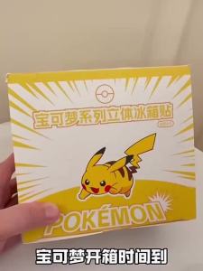 Authentic Pokémon Pikachu Refrigerator Magnetic Puppet GENGAR KOFFING MEW Figurine Ornament Childrens Toy Christmas Gift Doll