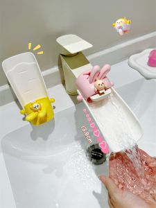 Cartoon Baby Faucet Extender Splash Proof High Aesthetic Value Creative Home Use Egg Head Party Water Tap Adapter